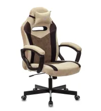 Кресло игровое геймерское Бюрократ VIKING 6 KNIGHT BR FABRIC коричневый крестовина металл