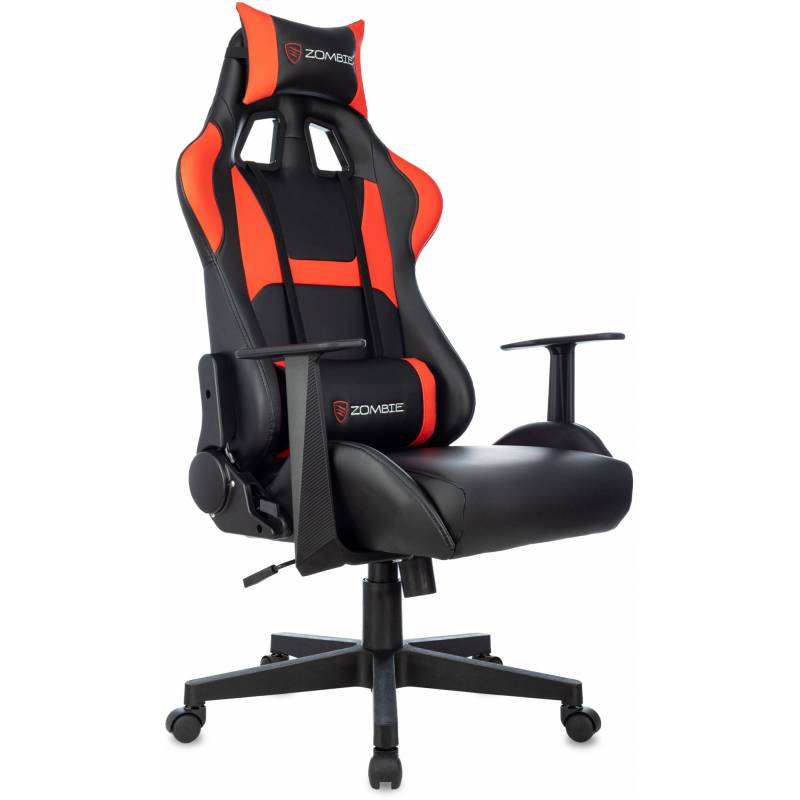 Кресло игровое Zombie Game Penta черный/красный эко.кожа с подголов. крестов. пластик главное фото