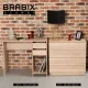 Стол письменный/компьютерный  "Scandi CD-017", 900х450х750 мм, 2 ящика, дуб сонома, 641895, ЦБ013706-2. Фото товара с разных ракурсов.