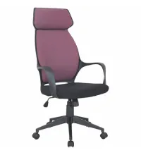 Кресло руководителя PREMIUM Galaxy EX-519, ткань, черное/терракотовое