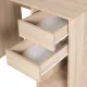 Стол письменный/компьютерный  "Scandi CD-017", 900х450х750 мм, 2 ящика, дуб сонома, 641895, ЦБ013706-2. Фото товара с разных ракурсов.