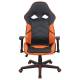 Игровое кресло  "Storm GM-006", регулируемые подлокотники, экокожа, черное/оранжевое, 532502. Фото товара с разных ракурсов.